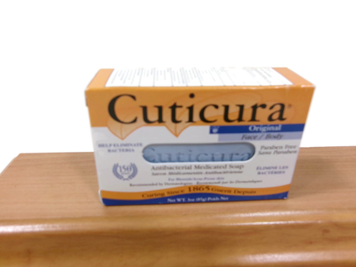 Cuticura Face & Body Deep Cleansing Bar Soap Blemish Prone Skin Original 3 oz