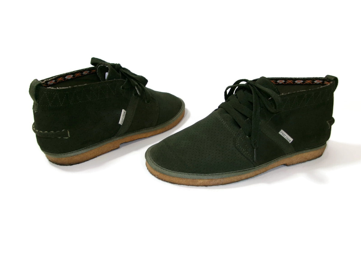 PHAT FARM Pipeline Perforated Olive Green Mens Shoes  Boots Size 10 M Suede