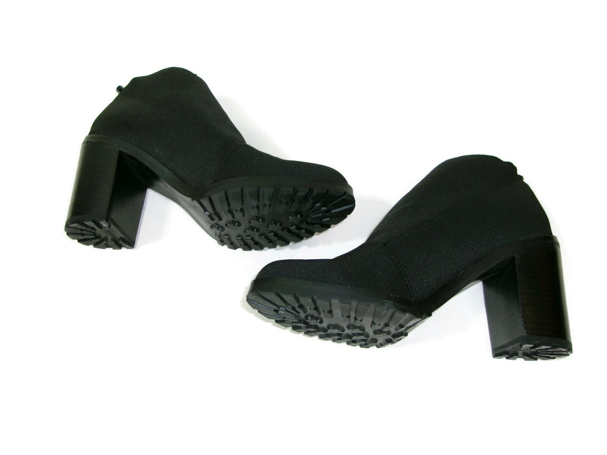 Ellen Tracy Black Heel Ankle Stretch Stylish Booties Womens Shoes Size 8 M