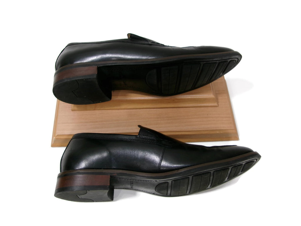 Cole Haan Mens Black Leather Slip On Loafers Shoes Size 11 M