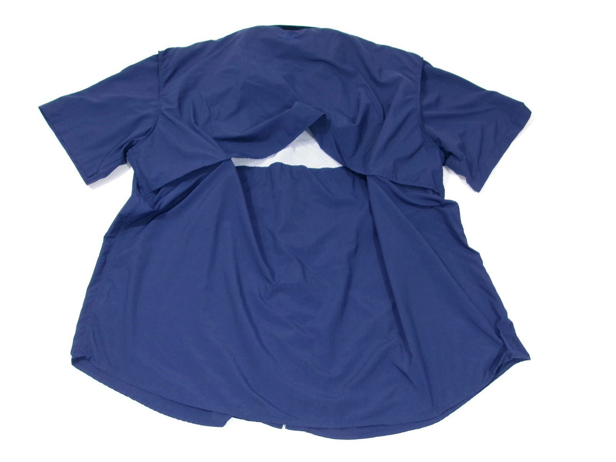 Magellan Outdoors Mens Fish Gear BLUE Shirt  Relaxed Moisture Wicking Size 3XL