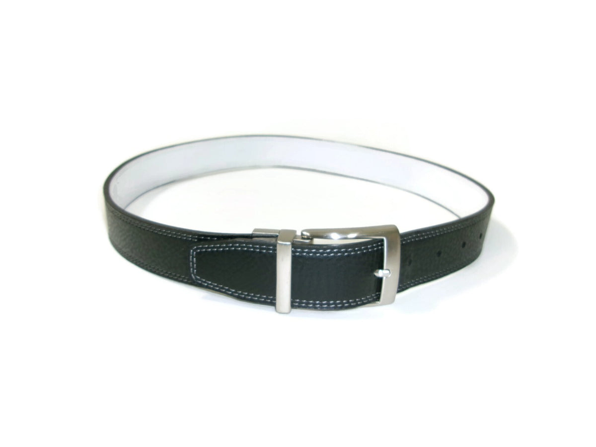 Nike Tour Core Reversible Mens Black White Belt Size 32 Iconic Nike Swoosh Logo