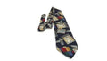 STRUCTURE Mens Italian Fabric Athletic Sportsmans Football Coach Tie 100% SILK
