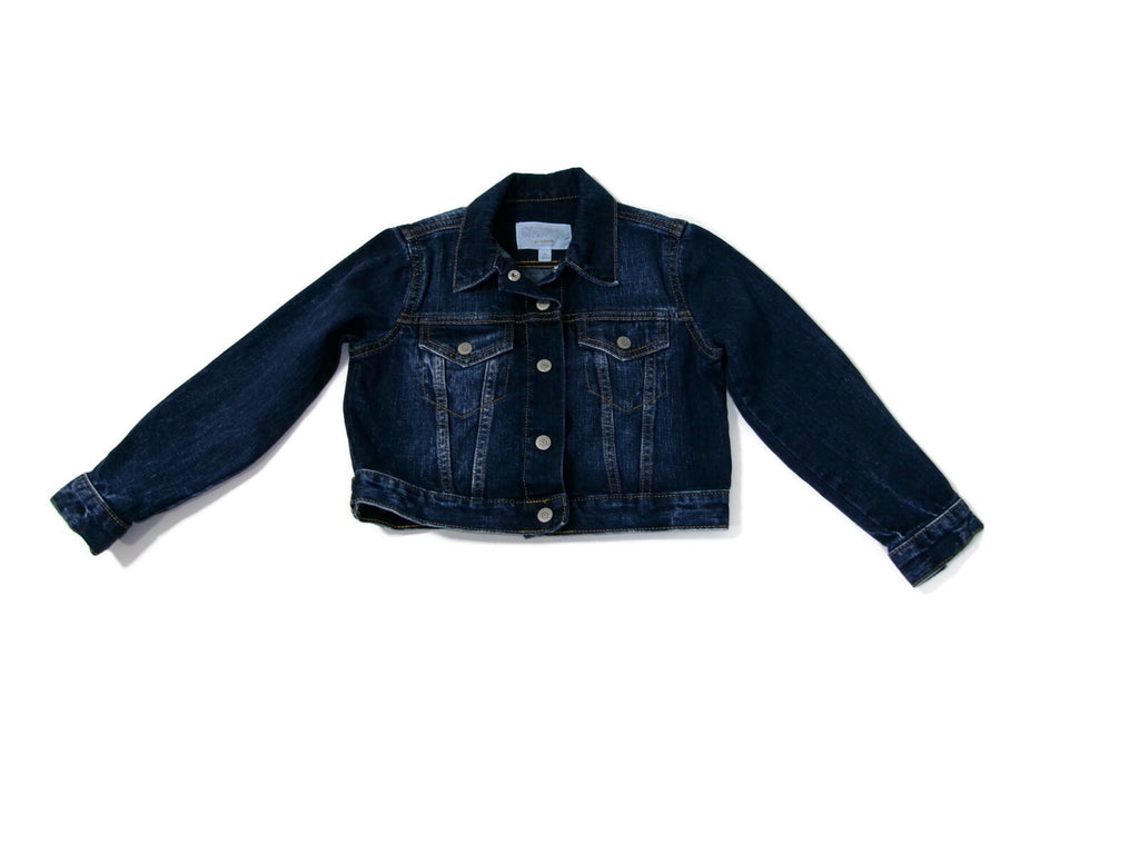 Gymboree Go Outside Boys Girl Unisex Size S 5-6  Denim Jean Distressed Jacket