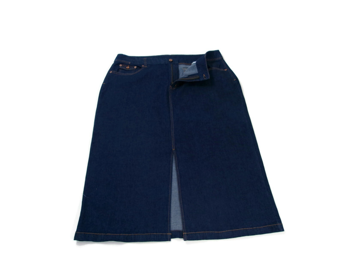 Womens AVENUE BLUES Long Denim Jean Skirt Plus size 20 Stretch to Fabric