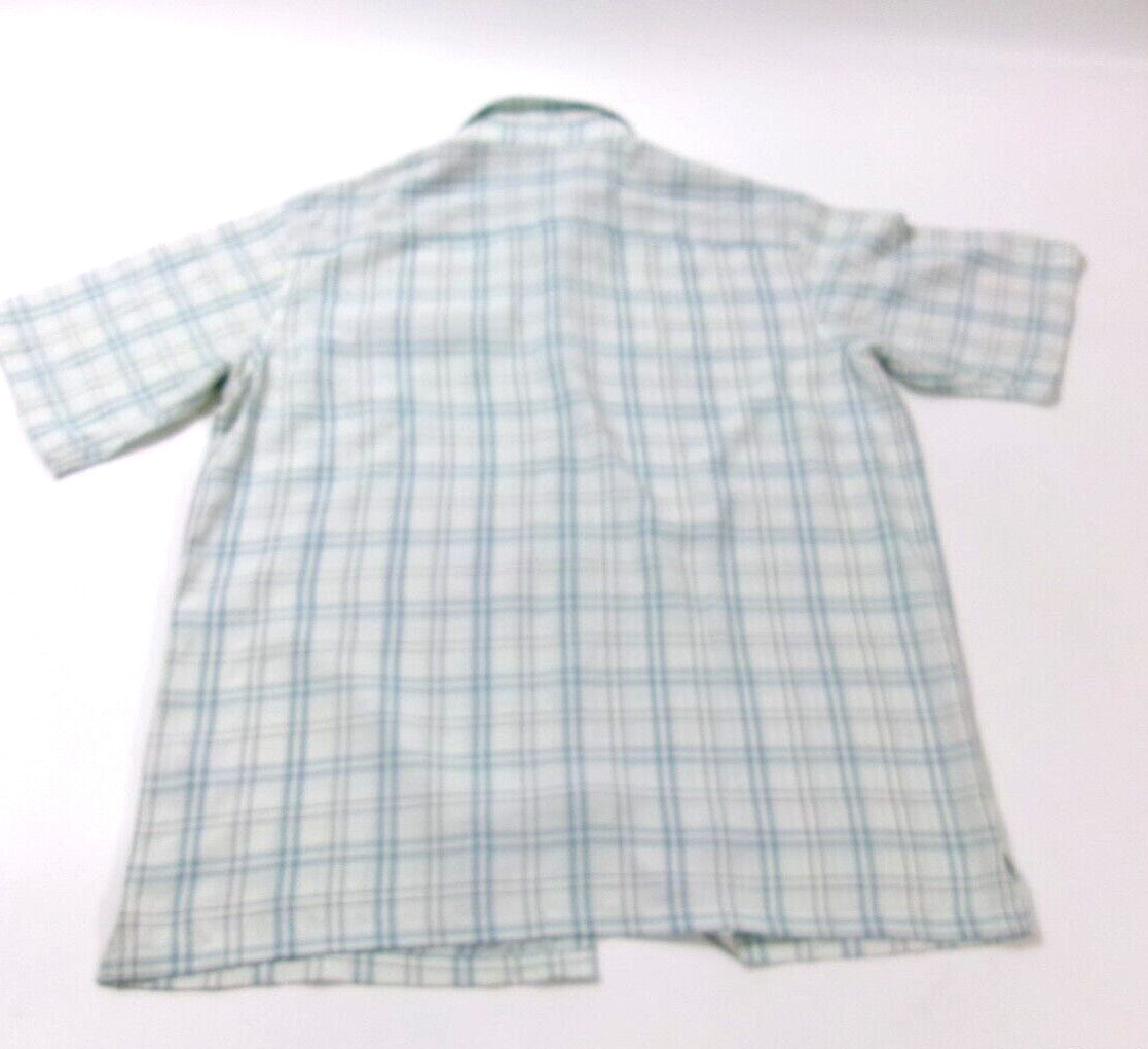 COLUMBIA Mens Sports Casual Shirt Size XL Short Sleeves Hidden Zip Front Pocket