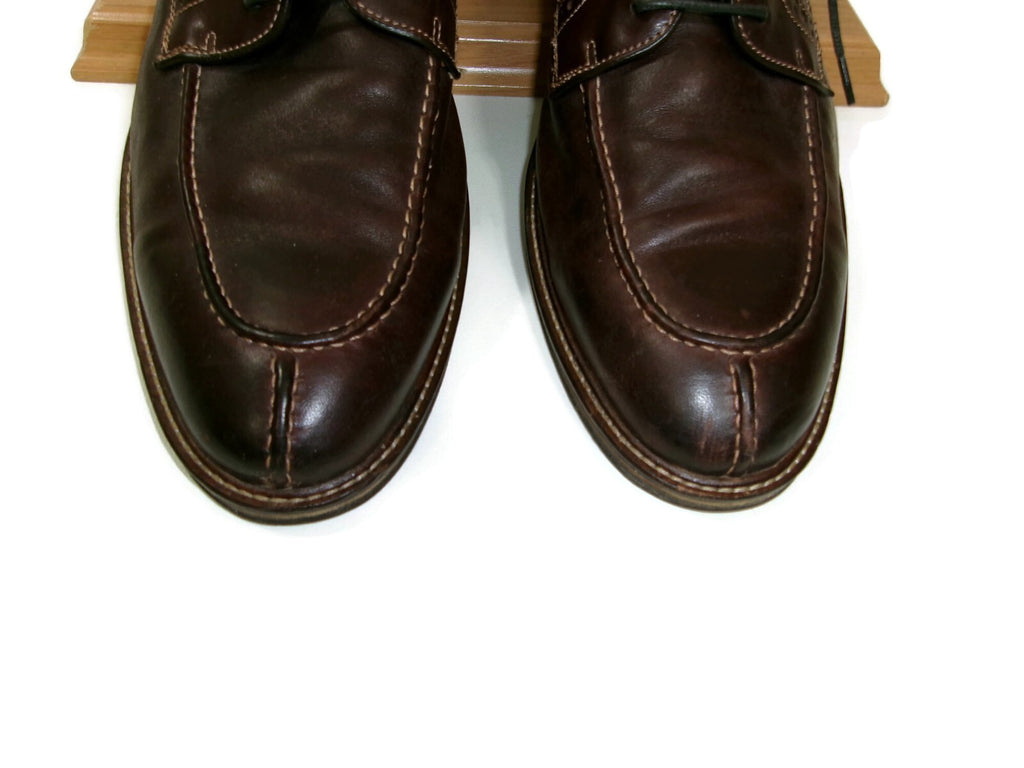 Johnston & Murphy Mens Flex Sheep Skin Leather Soles Brown  Shoes Size 13 D