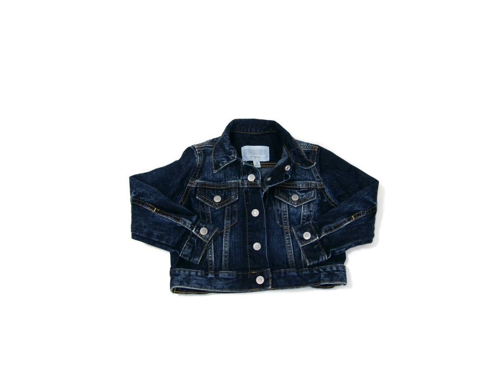 Gymboree Go Outside Toddler GIrl Boy Unisex Blue Jean Denim Jacket Size XXS 3 3T