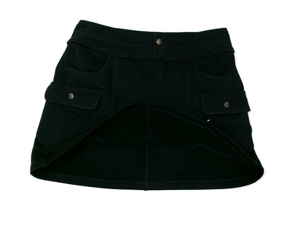 Womens Athleta Black Snowslide Fleece Lined Cargo Skirt Size S Small  Athletic