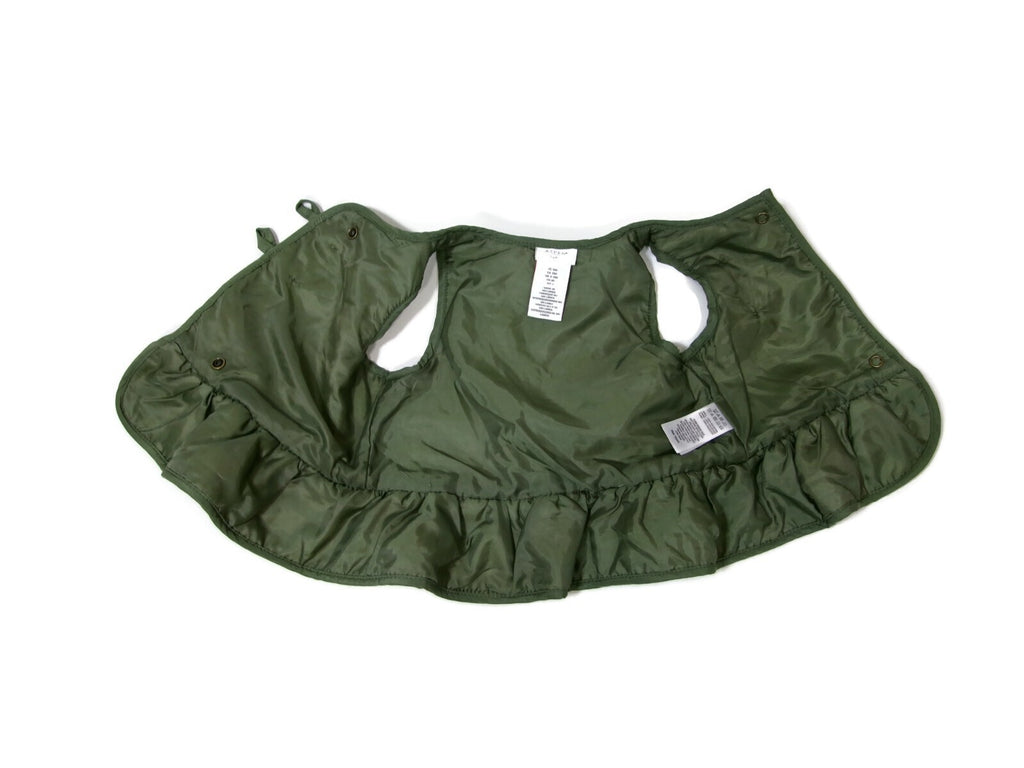 Aspen Kids Toddler Girls Quilted Olive Green  Puffer Vest Jacket Size 12 M