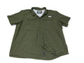 Magellan Outdoors Mens Fish Gear Olive Green Shirt  Relax Moisture Wick Size 3XL