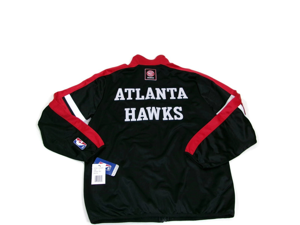 NBA Atlanta Hawks Member Full Zip Track Jacket Red Black Size L Large New w/Tag
