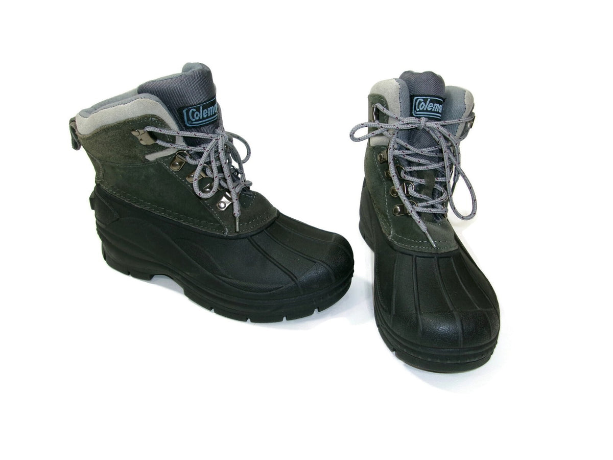 Coleman Womens Grey & Black Thinsulate 3M Waterproof Snow Boots Shoes Size 8 M