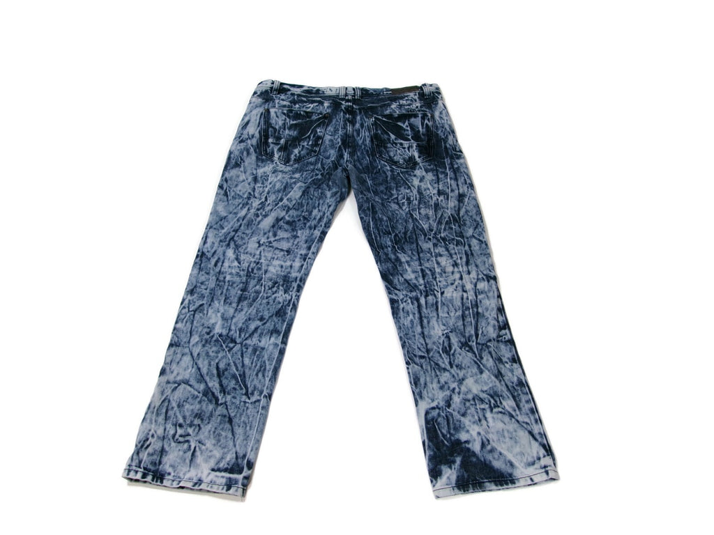 Mens Decibel Jeans Size 42X32 Bleach/Acid Wash Destroyed Relaxed Loose Vintage