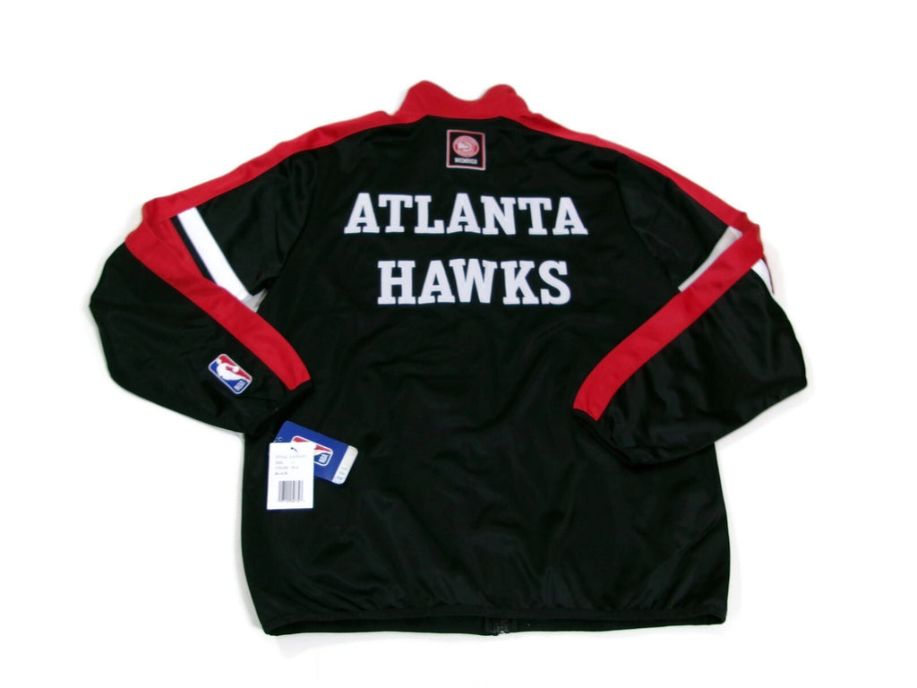 NBA Atlanta Hawks Member Full Zip Track Jacket Red Black Size L Large New w/Tag