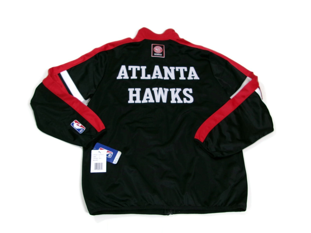 NBA Atlanta Hawks Member Full Zip Track Jacket Red Black Size L Large New w/Tag