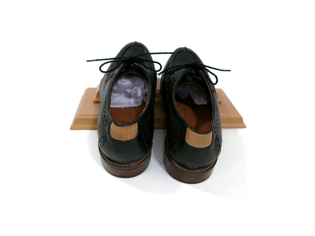 Johnston & Murphy Mens Flex Sheep Skin Leather Soles Black  Shoes Size 13 D
