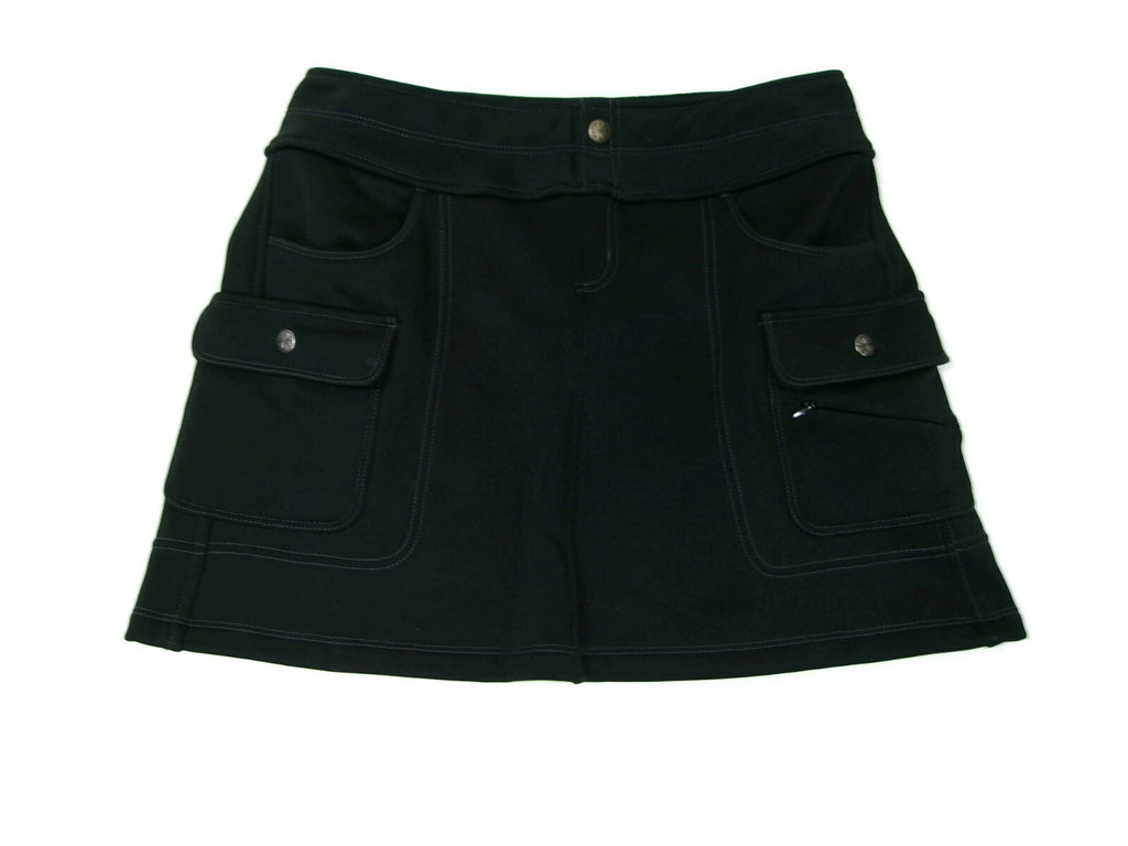 Womens Athleta Black Snowslide Fleece Lined Cargo Skirt Size S Small  Athletic