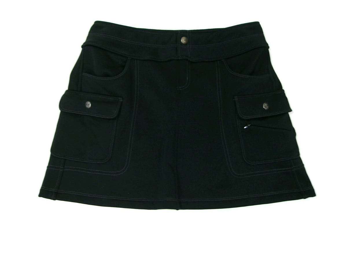 Womens Athleta Black Snowslide Fleece Lined Cargo Skirt Size S Small  Athletic