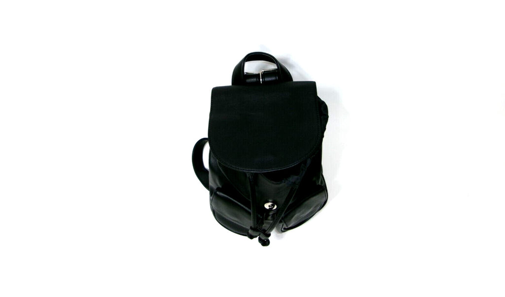 Wild Fable Womens Mini Drawstring Backpack Handbag Purse Black w/ Pockets