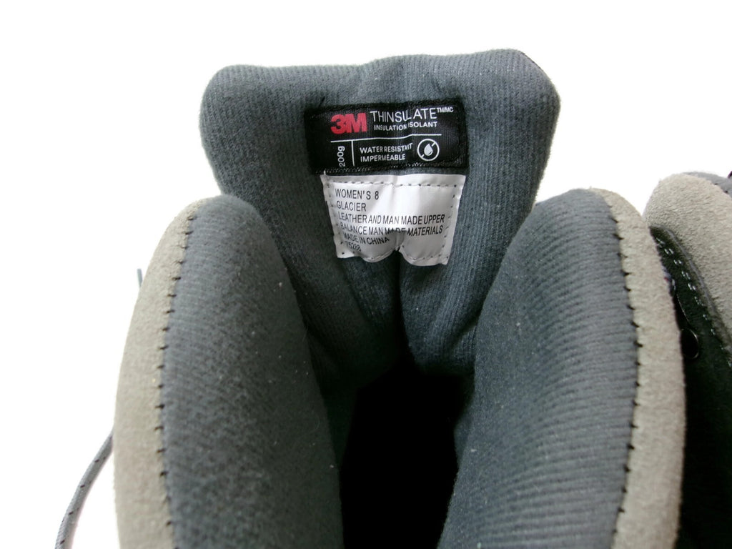 Coleman Womens Grey & Black Thinsulate 3M Waterproof Snow Boots Shoes Size 8 M