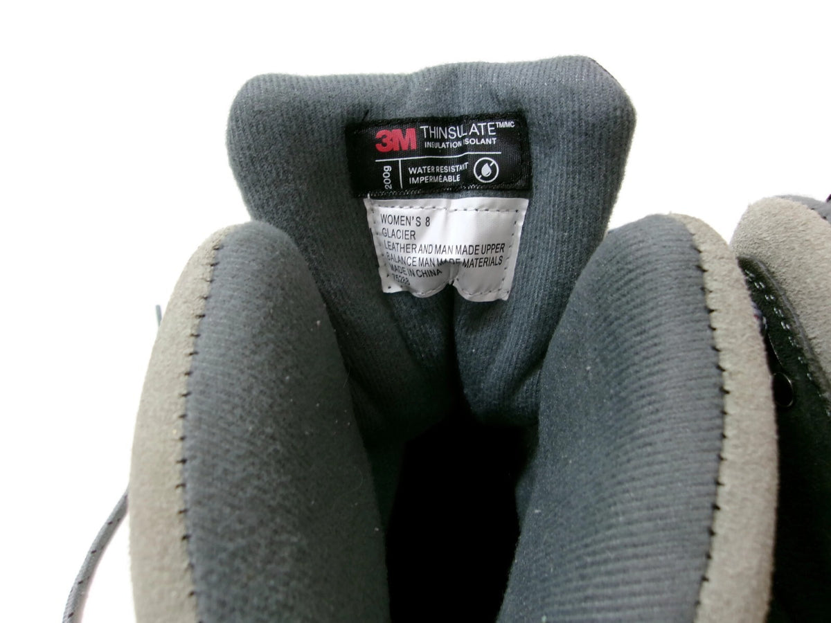 Coleman Womens Grey & Black Thinsulate 3M Waterproof Snow Boots Shoes Size 8 M