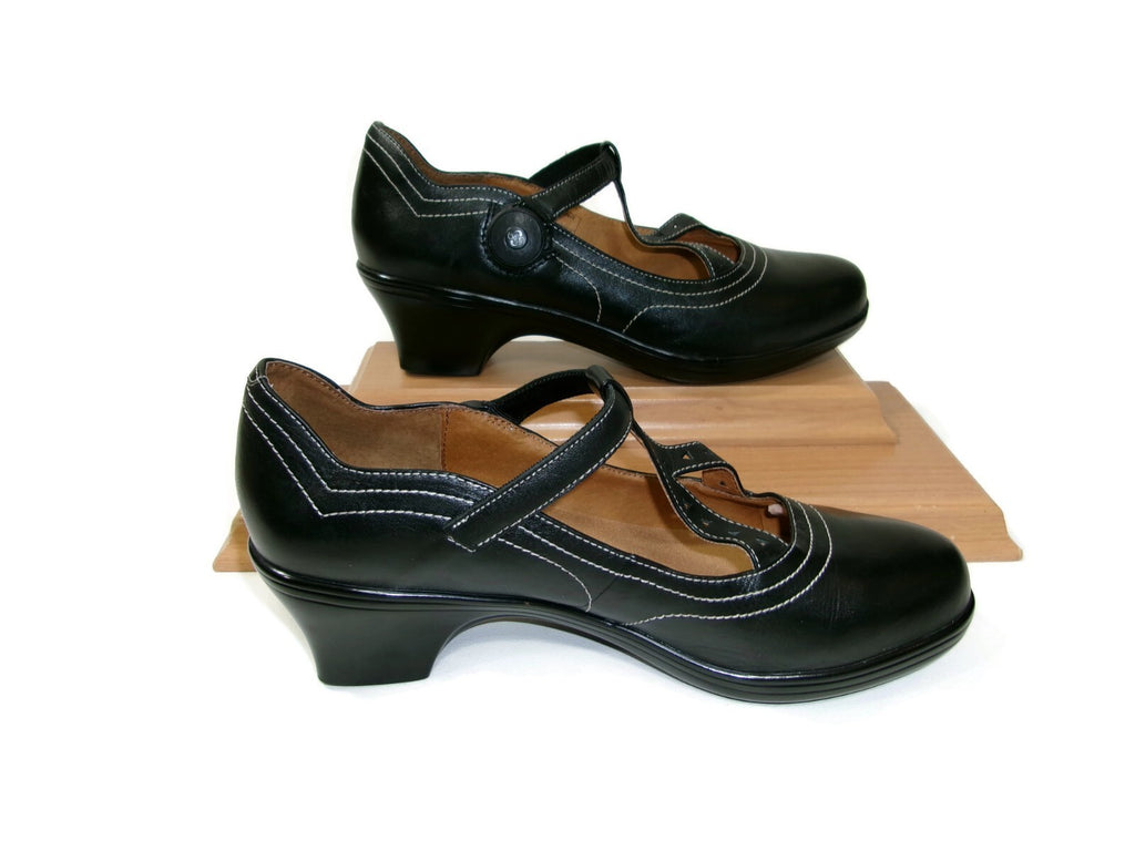 Dr. Comfort Womens Shoes Size 9.5 W Carmen Diabetic Black Leather Mary Jane