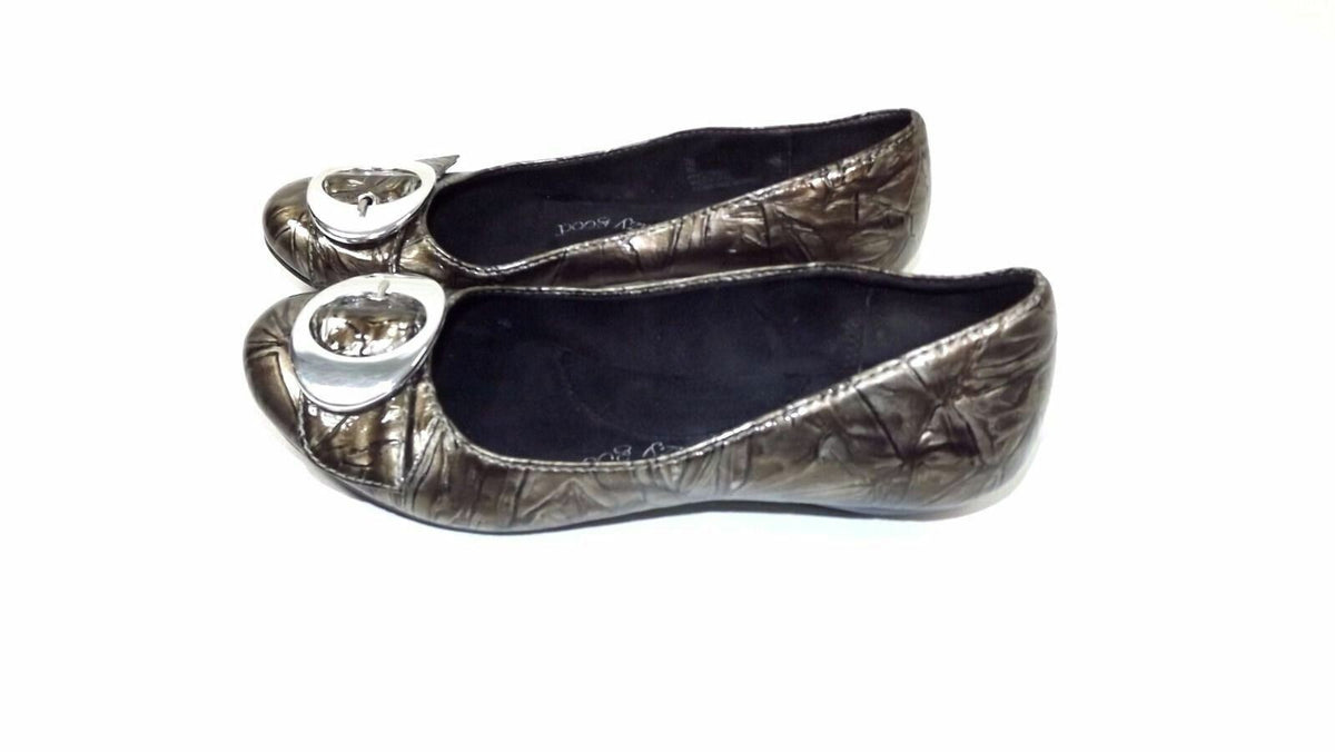 Dr Scholls Womens Flats Shoes Size 7 M Feel Crazy Good Collection Pewter Brown