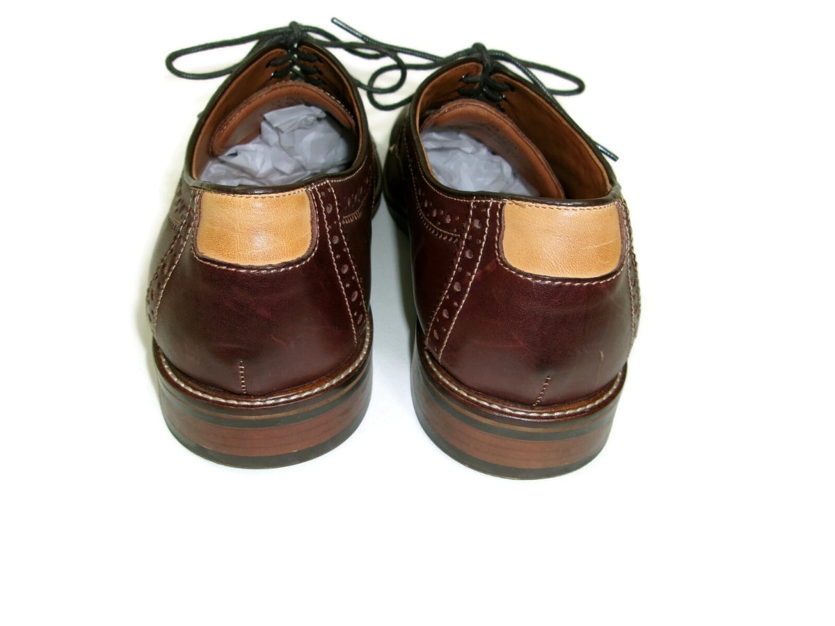 Johnston & Murphy Mens Flex Sheep Skin Leather Soles Brown  Shoes Size 13 D