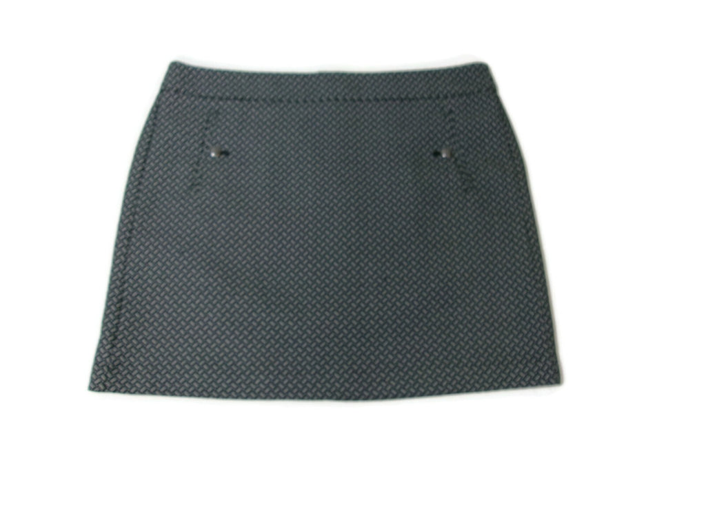 Womens ANN TAYLOR LOFT Jacquard Career Skirt Size 14 Black & White Lined