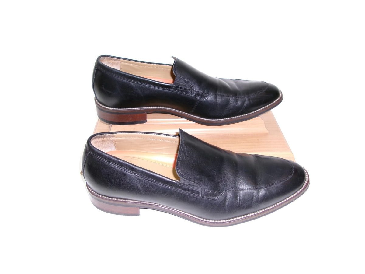 Cole Haan Mens Black Leather Slip On Loafers Shoes Size 11 M