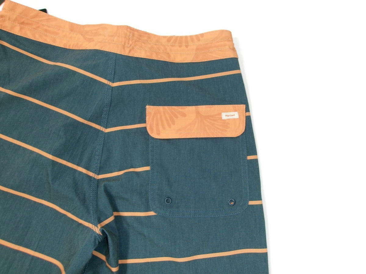 RIP CURL Mens LAYDAYS Lifestyle Board Shorts Orange Muted Green Size 29 NWT $59