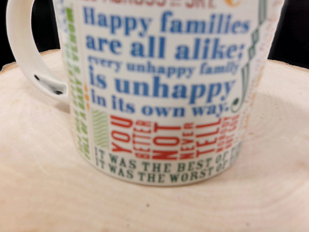 Unemployed Philosophers Guild Great Literary Openings  Coffee Tea Mug Quotes