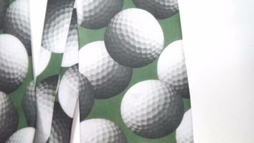 vintage RALPH MARLIN Golf Themed JUST BALLS GOLF Balls Mens Fun Tie Clean Nice 1