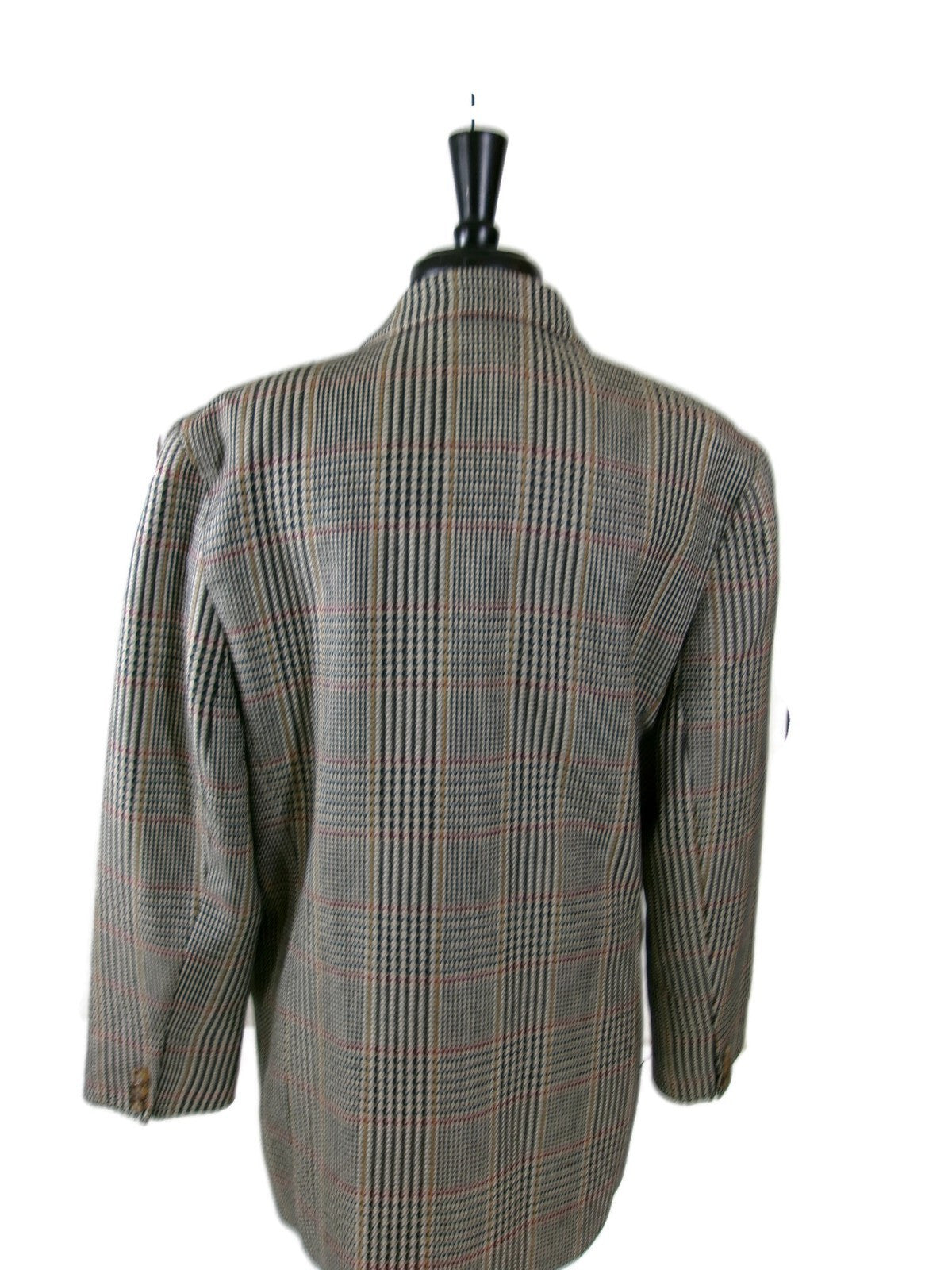 St Michael Houndstooth Plaid Womens Vintage Jacket Blazer Size 14 MD In Germany