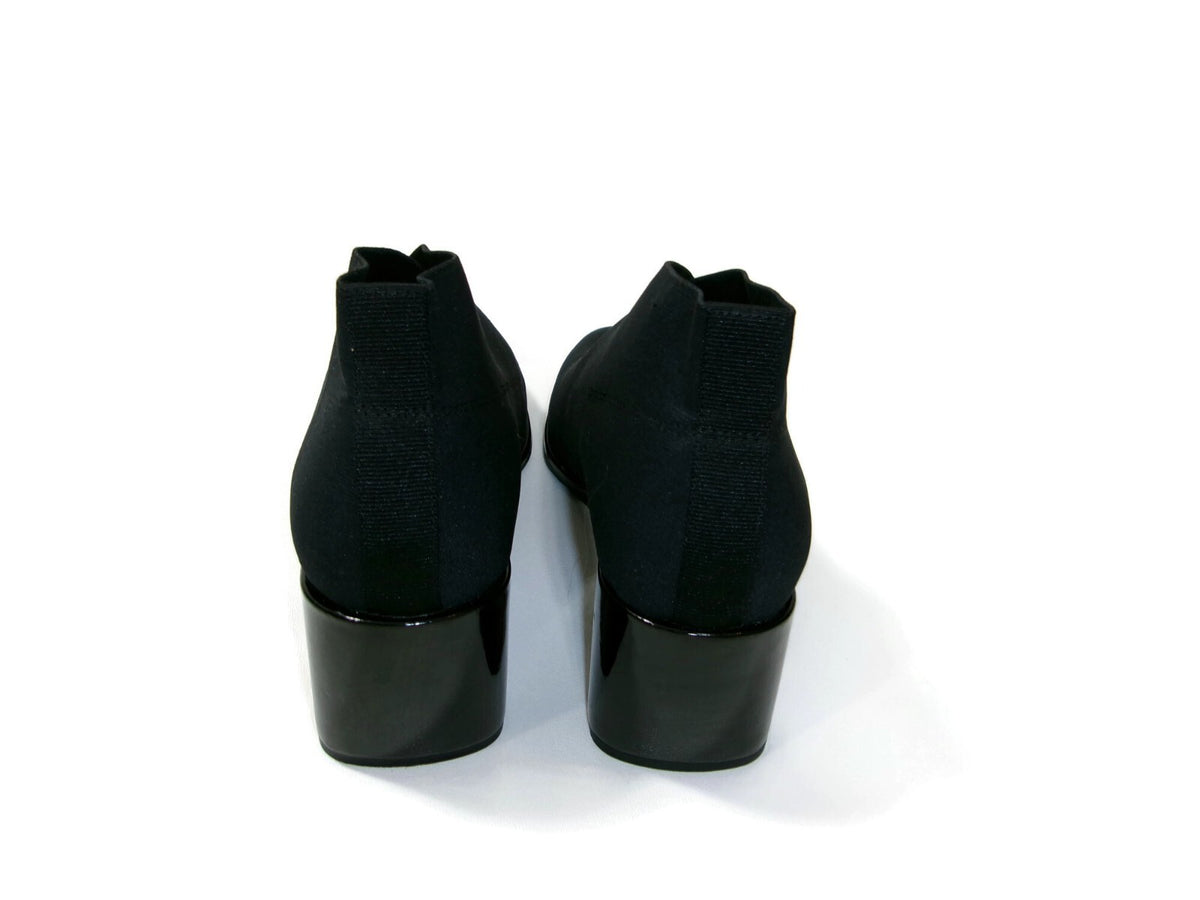 Aerosoles Women's Black Anini Stretch Wedge Booties Size 8 M Pull On Ankle