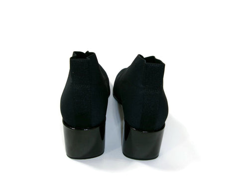 Aerosoles Women's Black Anini Stretch Wedge Booties Size 8 M Pull On Ankle