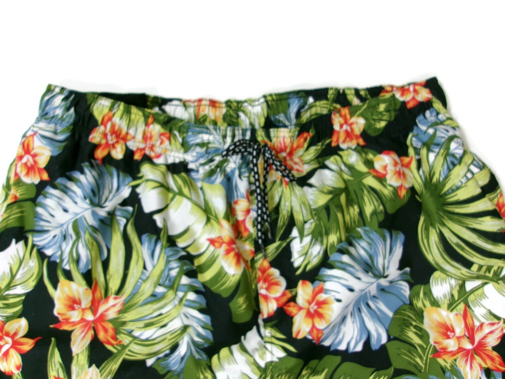 OP Swim Shorts Board Shorts Mens Size XL Floral Hawaiian Tropical Swim Trunks
