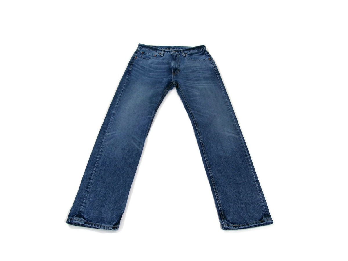 Mens LEVI'S 505 Distressed Denim Jeans Pants Size 32 X 32