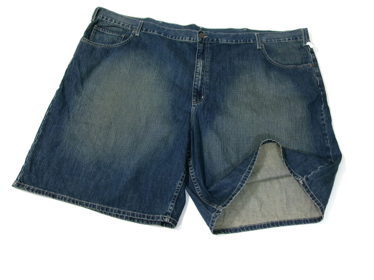 North Canyon Traders Mens Jean Denim Shorts Size 60 Blue Distressed New