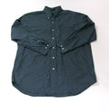 Mens BRITCHES Plaid Shirt Size XL GREEN Black White Button Down Long Sleeve