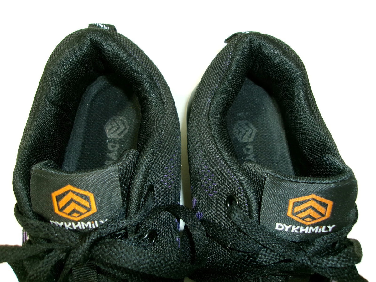 Dykhmily Womens Cushion Safety Steel Toe Work Shoes Sneakers Black Purple Size 8