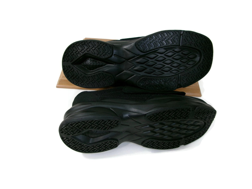 Ortho+rest Mens Diabetic Walking Shoes Size 8 Black Mesh w/ Orthotic Insert $114
