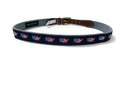 Simply Southern Mens Womens Patriotic American Flag  Canvas Leather Belt Size 32