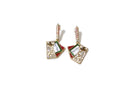 Dear Santa Letter to Santa Holiday Mail Candy Cane Christmas  Drop Earrings Cute