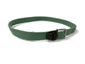 Fish Hippe Mens Sage Green Stretch Woven Belt  Leather Accents Size L Large $79