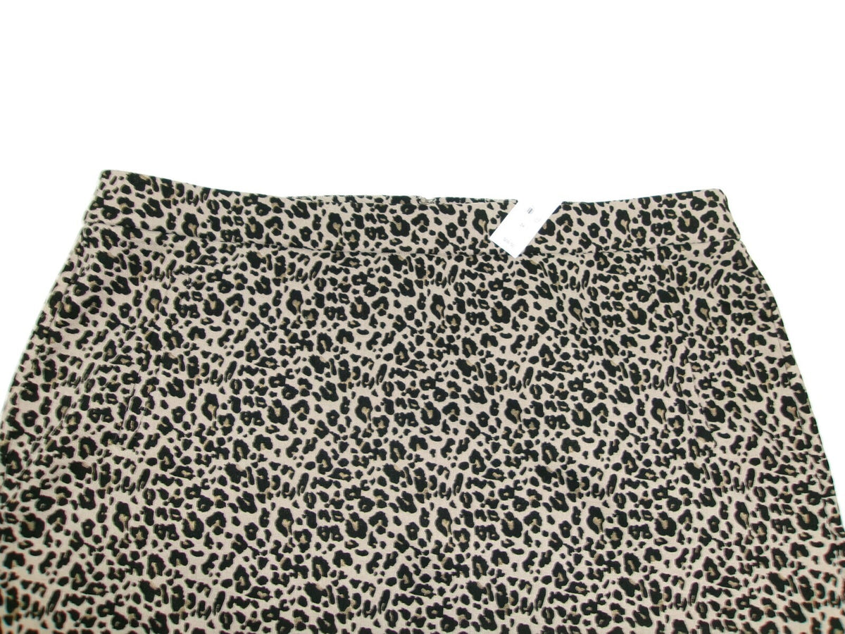 Loft Womens Career Work Skirt Plus Size 24 Beautiful Leopard Print RT. 69.50 New