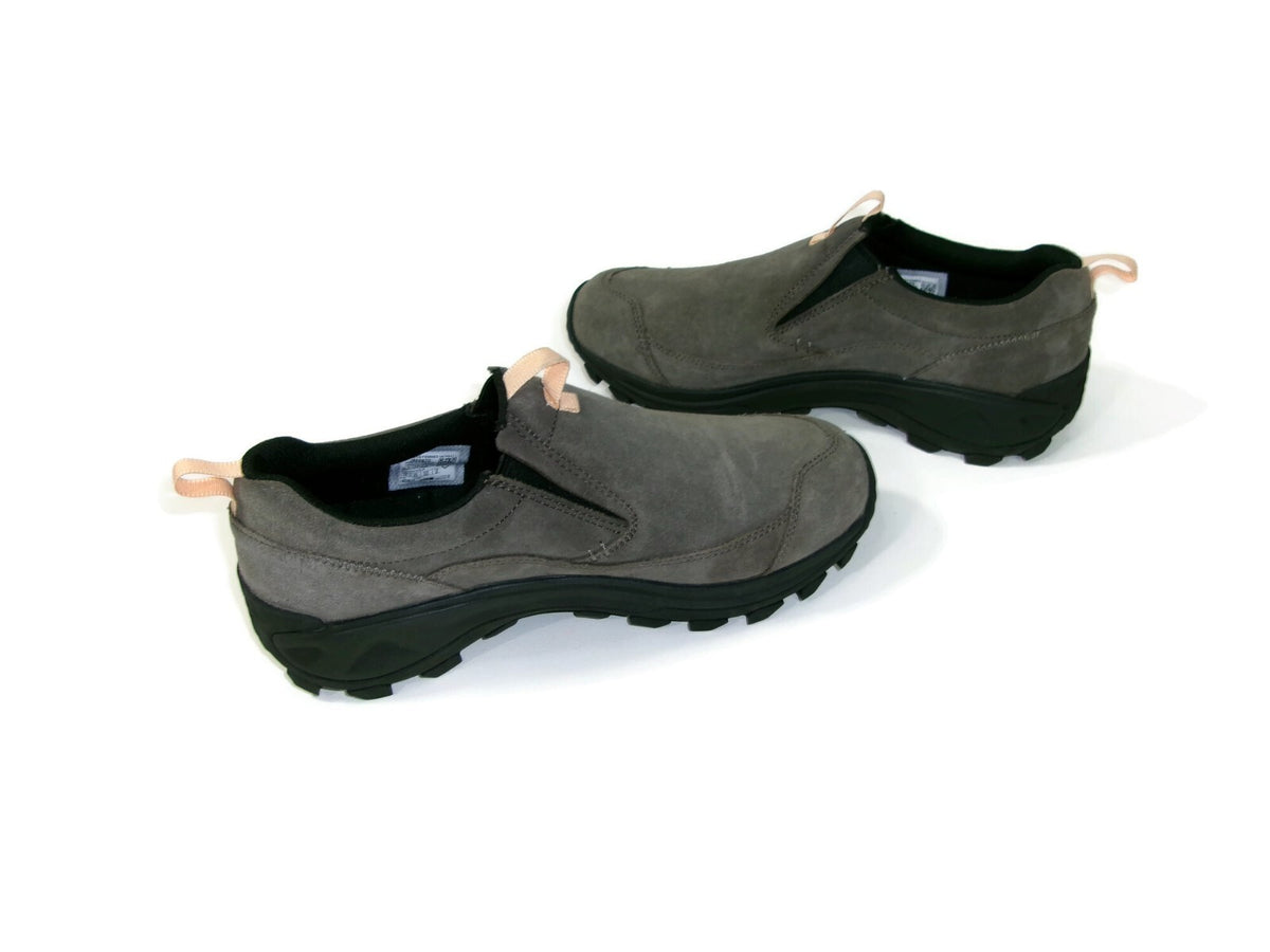 Merrell Womens Nessa Slip On Sneakers Shoes Size 11 Gray Suede Rugged Grip Sole