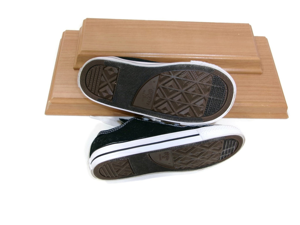 Unisex Boys Girls Black Chuck Taylor Converse All Star Sneakers Shoes Size 10