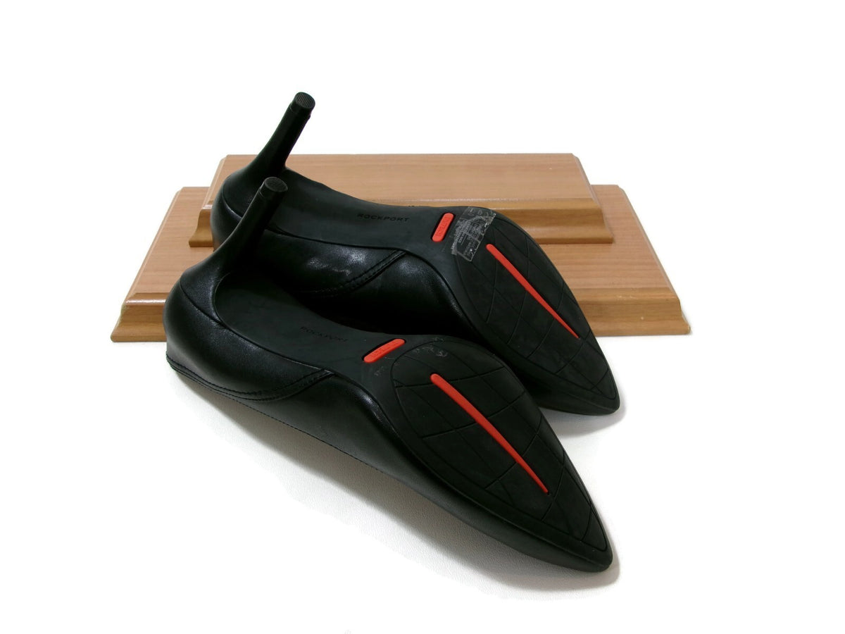 ROCKPORT Total Motion Womens Pump Heels Shoes Size 8 M  Black Quality Leather